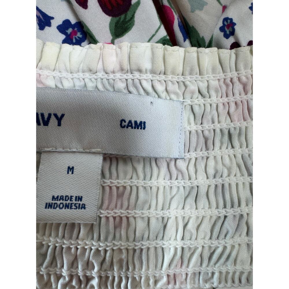 Y2K Women’s Baby Doll Cami Floral Mini Dress Sz M Pink V Neck Milk Maid Old Navy - Picture 11 of 12